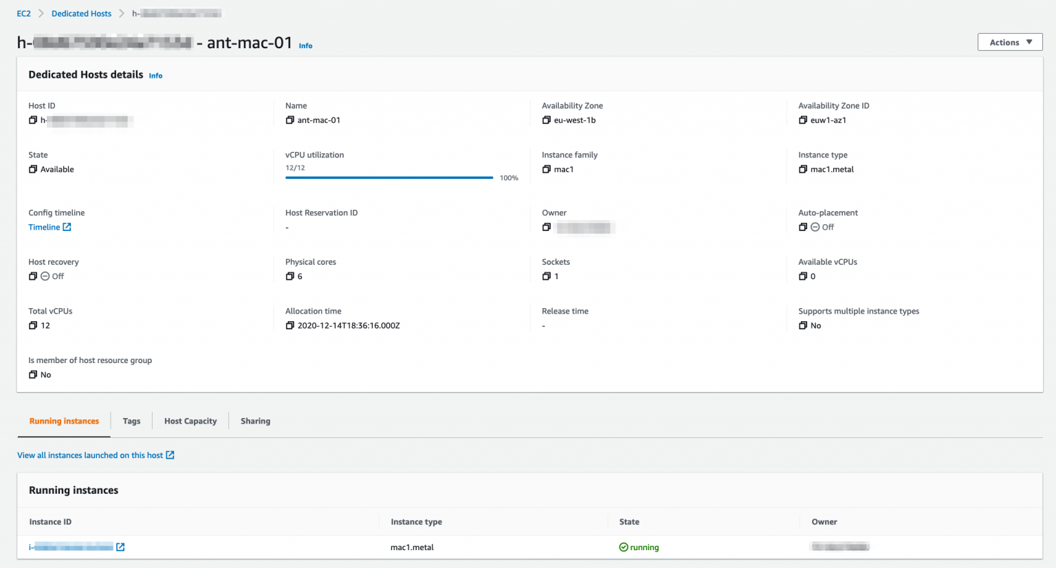 Apple MacOS On AWS Anthayes cloud